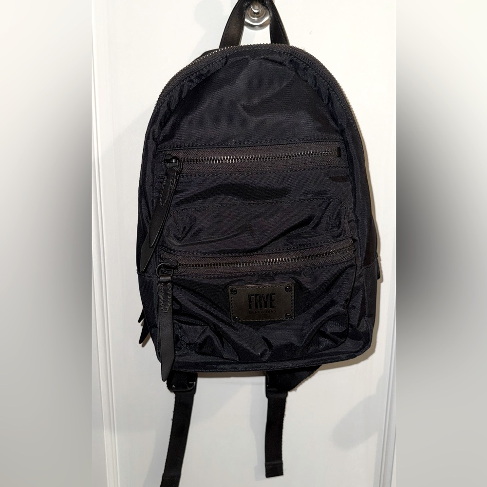 Frye Mini Ivy Nylon Backpack in Black